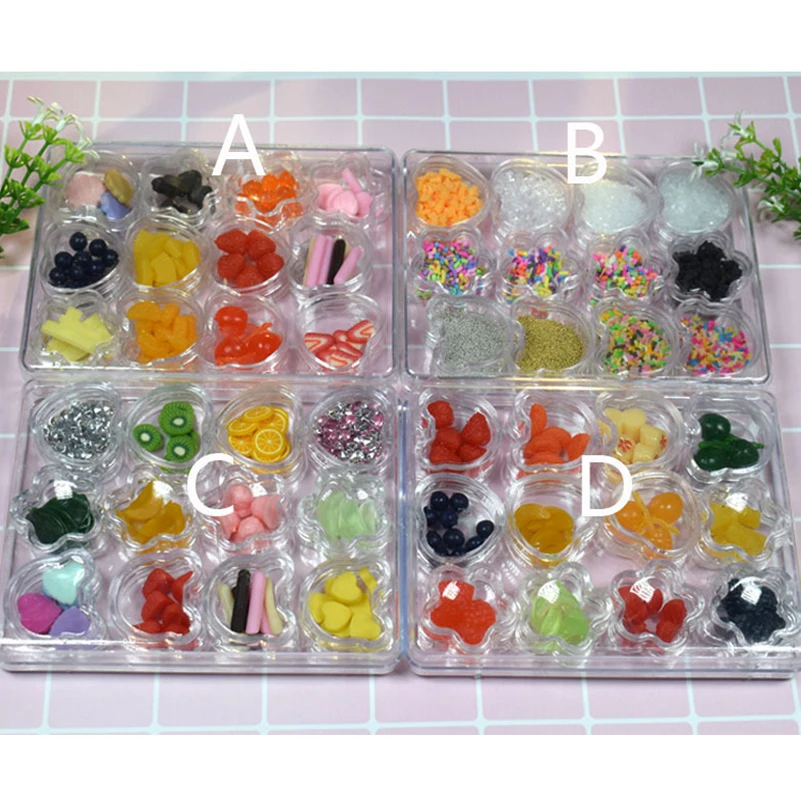 

1 Set DIY Food Set Crystal Mud Clay for Baking Fimo Polymer Light Crystal Soil Slime Hand Clay Soft Playdough Handgum Kids Toys