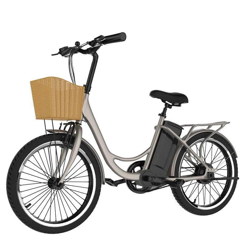 Bicicleta eléctrica con batería de litio de 22 pulgadas para adultos