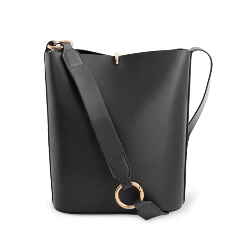 

Princess sweet lolita bag Korean version of the minimalist bag wide shoulder strap satchel Leather Shoulder Bag ENSSO 147