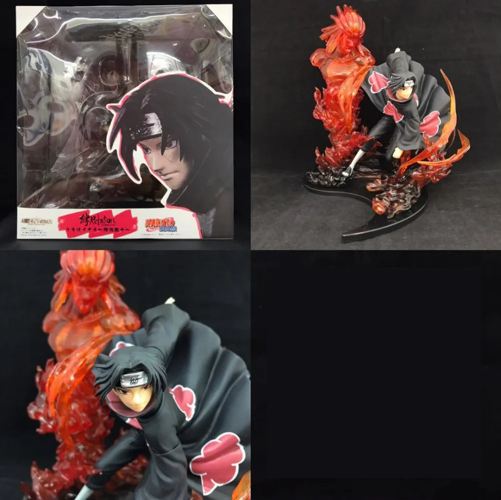 23 см аниме Наруто ПВХ фигурка Zero Uchiha Itachi Fire Sasuke Susanoo Relation Коллекция Модель игрушки
