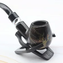 Модные черные змеиные весы смолы трубы дымоход двойной курительный фильтр трубы травяная табачная трубка сигары для кальяна размельчитель дыма