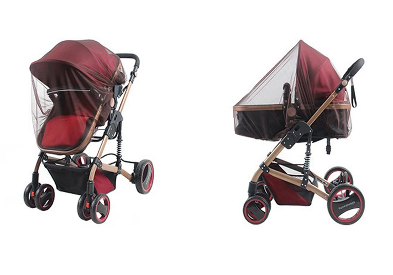 2Pc/Lot Baby Stroller Mosquito Net Safe Mesh Buggy Crib Netting Baby Cart Mosquito Net Outdoor protect cooling mattress topper