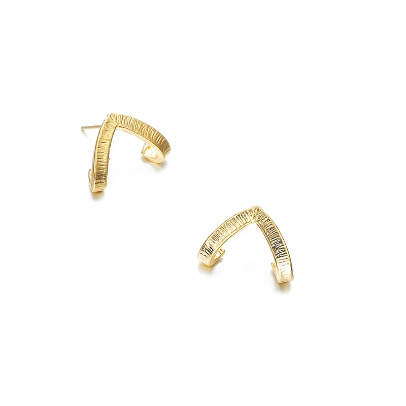 Simple Boho Alloy Metal Stud Earrings for Women Geometric Gold Color Fashion Jewelry Earrings Female Ear Party Best Gift Earring (6)
