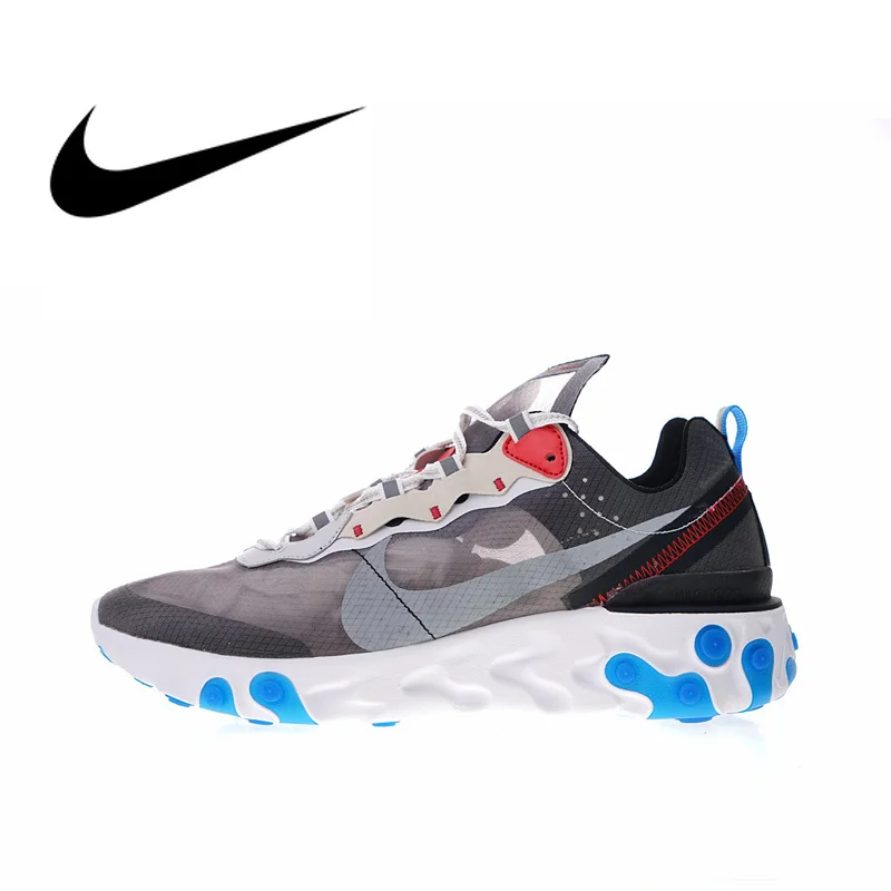 

Original Authentic Nike Upcoming React Element 87 Men's Running Shoes Sport Outdoor Sneakers Designer Athletic 2018 New AQ1090