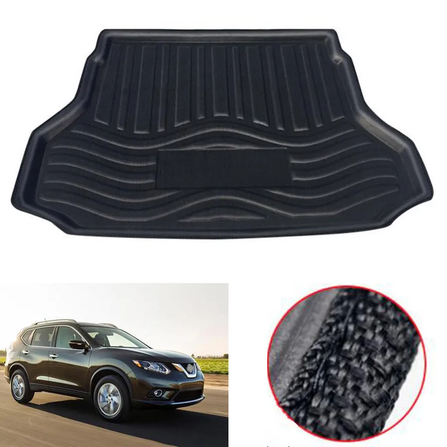 

Car Waterproof Cargo Liner Rear Trunk Boot Mat Cover Floor Tray Protector Pad Fit For Nissan Rogue / X-Trail 2014-2018 Styling