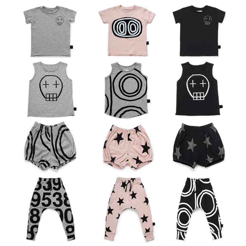 

Kids T Shirt 2019 Sun Moon Kids Summer Short Sleeve Boys T-Shirts Cotton Fashion Brand Print Tshirts For Girls Baby Child Tops