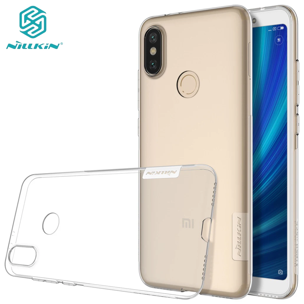 

For Xiaomi Mi A2 Case Mi 6X Cover Genuine Nillkin Nature Transparent Clear Soft Silicon TPU Protector Back Cover for Xiaomi MiA2