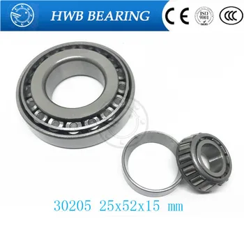 

Free Shipping Taper Roller bearing 30205 25x52x15 mm Tapered roller bearings, single row 25x52x15mm