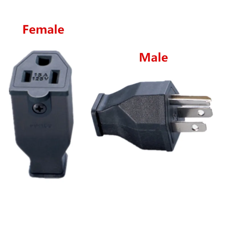 US AC Power Industrial Plug 15A 125V Мужская и женская Съемная фоторозетка|Электрические вилки| |