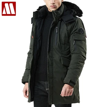 2019 New Fashion Hooded Parkas Men -30 Degrees Fur Collar Jacket Coats Men’s Warm Casual Parka Thickening Coat Male For Winter