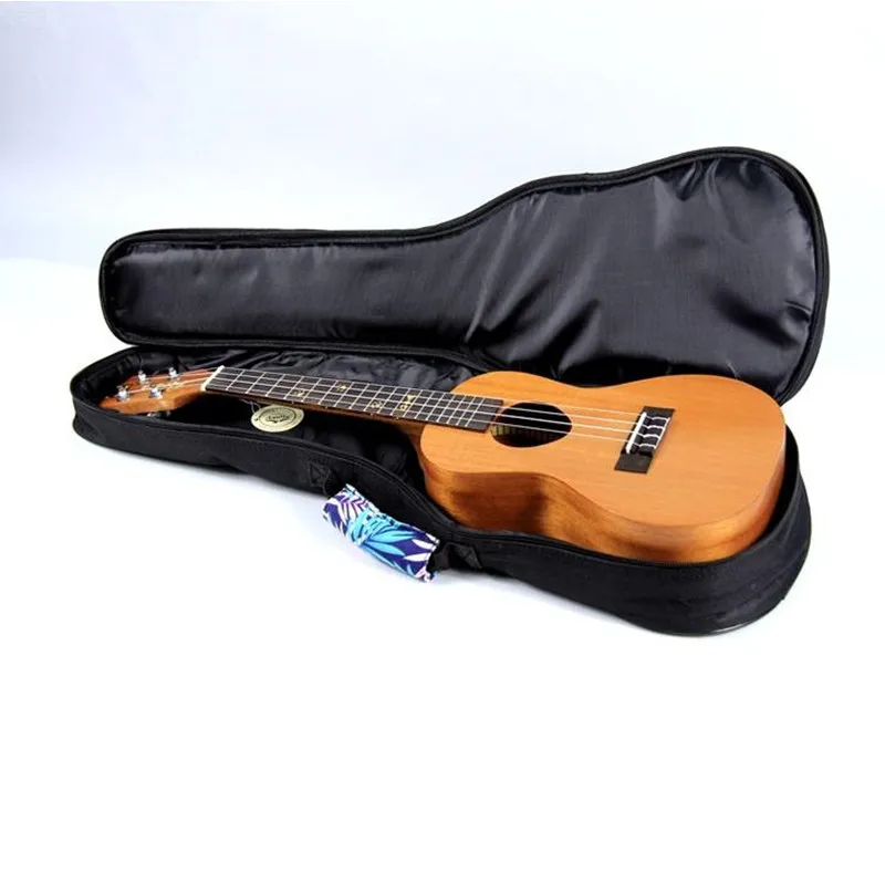 Vintage 21 23 24 26 inch soprano concert tenor ukulele soft bag blue leaves case gig padded pattern creative gifts kids girl boy