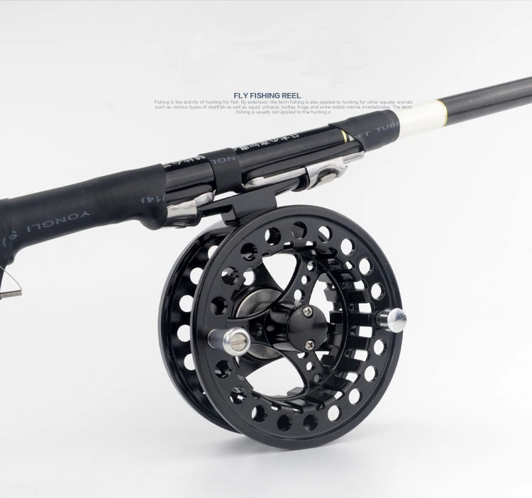Fly Fishing Reel YZ75-56 78 910 CNC Diecast Machined Aluminum Alloy Fly Reel Large Arbor, LeftRight Handle Changable  (2)