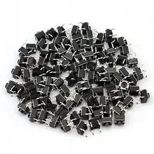 30Pcs Tacle Push Button Switch Tact Switch 6X6X5mm 4-pin DIP