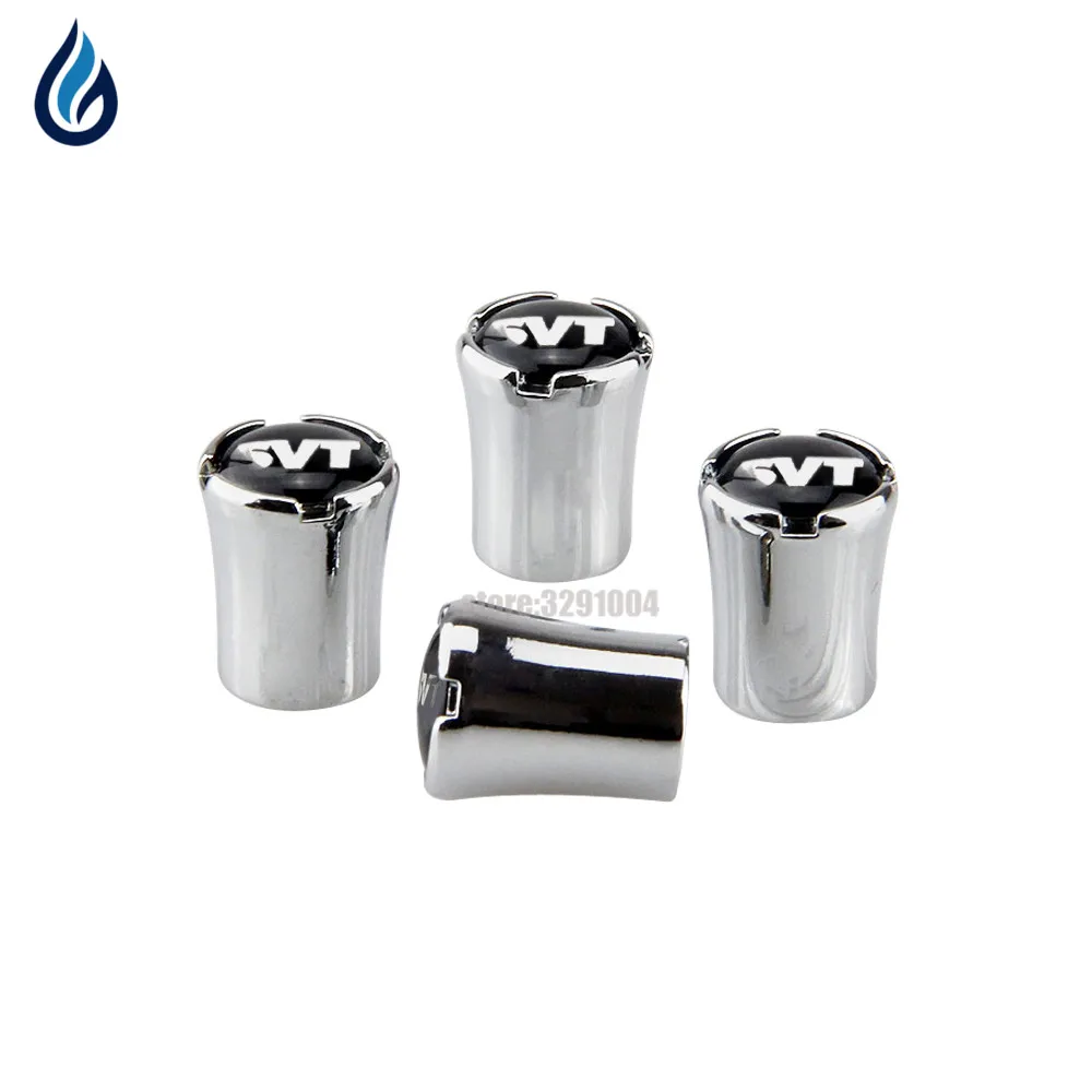 SVT Car Wheel Tire Valve Stems Caps Cover For Mustang Shelby GT500 Wolf