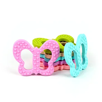 

20pc/lot Silicone Teethers Animal Baby Ring Teether Silicone Chew Charms Baby Teething Gift Toddler Toys With String