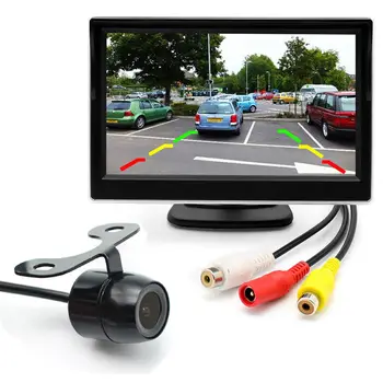 

Waterproof Car Vehicle Rearview Reversing Backup CCD Camera with 5" TFT LCD Color Monitor