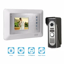 3.5″ Color Video Door Phone Video Intercom Door Intercom Doorphone IR Night Vision Camera Doorbell Kit for Apartment