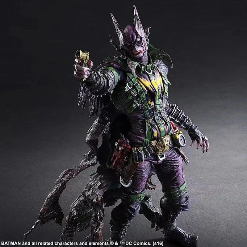 26 см Play Arts KAI Gogues галерея Джокер Бэтмен ПВХ фигурка Коллекционная модель игрушки Рождественский подарок E Packet