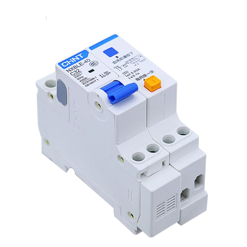 CHNT NXBLE 40 1P + N 10A 16A 20A 32A 25A 40A двухпроводный выключатель с остаточным током защита от