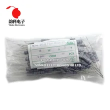 100 uds 3W película de óxido de Metal resistencia 5% 1R ~ 10M 100R 220R 330R 1K 2,2 K 3,3 K 4,7 K 10K 22K 47K 100K 1M 100, 220, 330 ohm, película de carbono