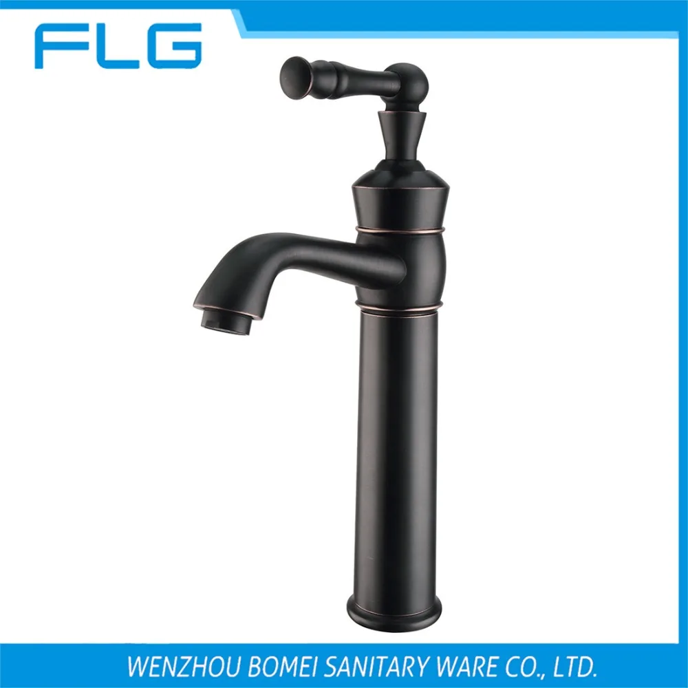 

Free Shipping Single Handle Deck Mounted Curved Tall Bathroom Sink Faucet FLG100246,High End Oil Rubbed Bronze