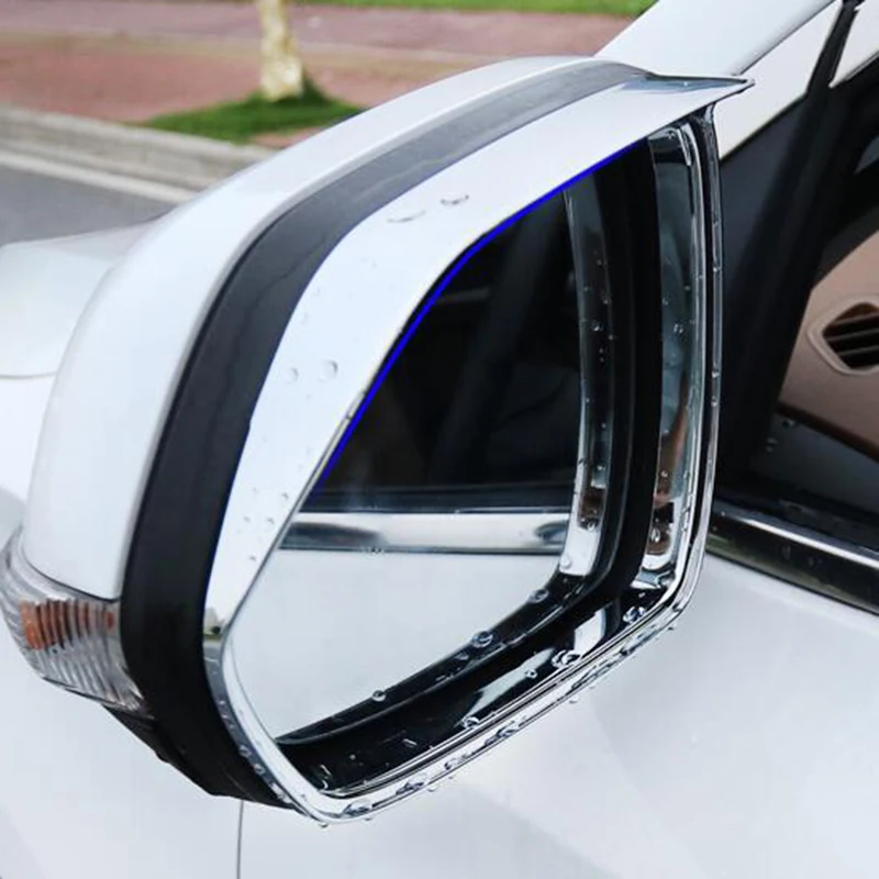 

For MG ZS 2018 ABS Chrome Car rearview mirror block rain eyebrow decoration sticker Cover Trim Car Styling accessories 2pcs