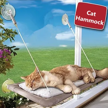 

Sucker-style Cat Hammock Window Cat Basking Window Perch Cushion Sunny Dog Cat Bed Hanging Shelf Seat Great for Multiple Pet Cat