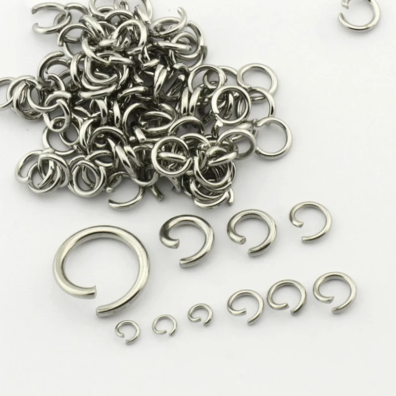 ALL in ONE 2000pcs Open Jump Rings Jewelry Making Gold 4mm