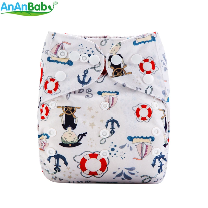 

Arrival ! Ananbaby 2019 New Digital Prints Cloth Diaper One Size Reusable Baby Nappies M-Series
