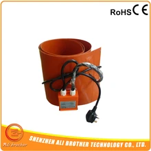 220 В 2000 Вт 250*1740 мм гибкий барабан для Силиконового Масла Нагреватель силиконовый нагреватель 55 галлонов/200 литров барабаны 1 год гарантии и сертификаты