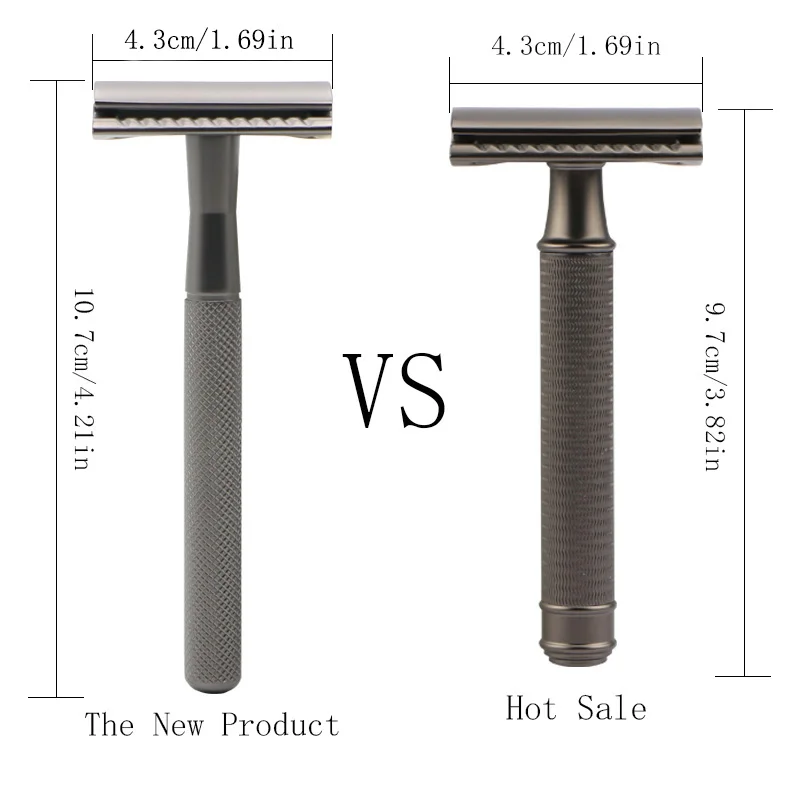 HAWARD Razor Men's Shaving Razor Pure Copper Safety Razor Classic Double-edged Shaver For Men Shaving & Hair Removal 10 Blades