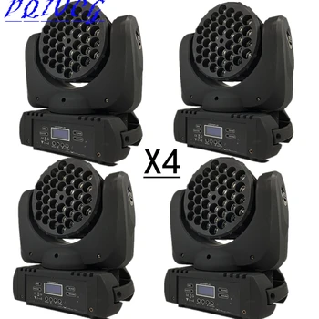

4PCS/ RGBW 36X3W Moving head lights dmx512 control beam light disco light/ dyeing lamp professional dj equipment