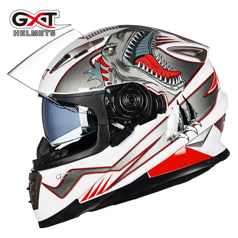 

GXT 999 full face motorcycle racing helmet with double lens anti-fog