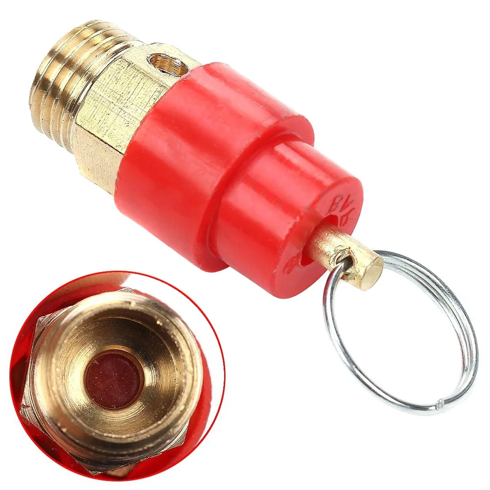 1pcs 1/4 BSP 120PSI Air Compressor Safety Release Valve Copper Pressure