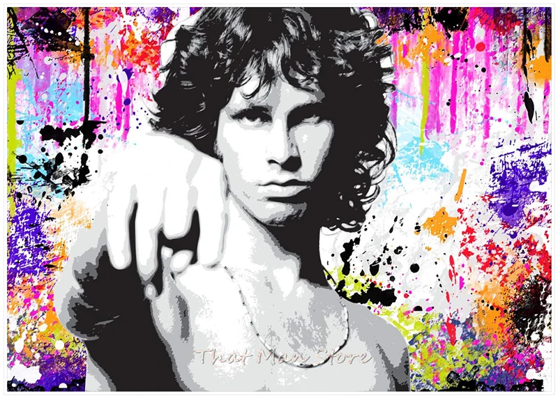 The Doors Jim Morrison винтажная Ретро рок группа музыкальная гитара белый крафт бумага