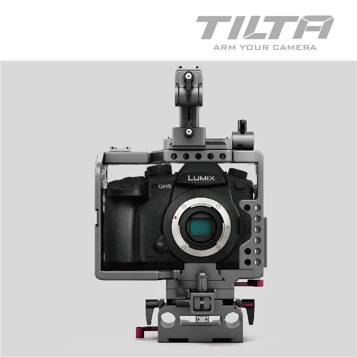 TILTA ES T37 A камера Rig клетка Комплект для Panasonic GH4 GH5 15 мм опорная пластина Верхняя