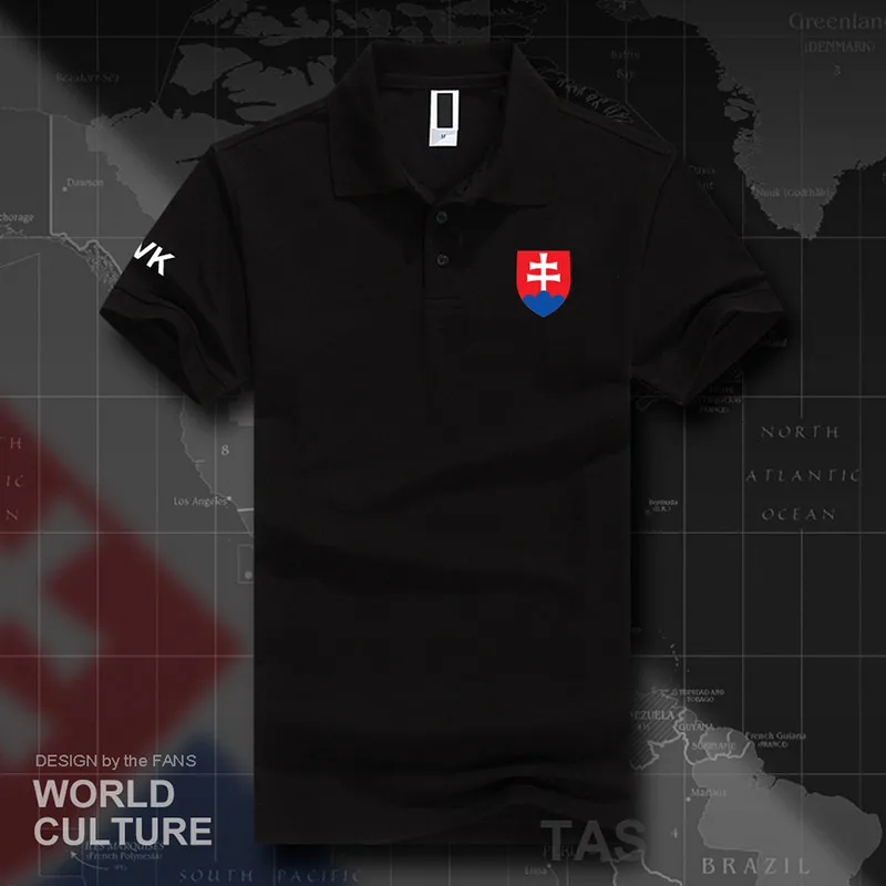 Рубашки поло для мужчин с коротким рукавом, белые бренды, с принтом, для страны, хлопок, nation team 20 - Цвет: polo-black