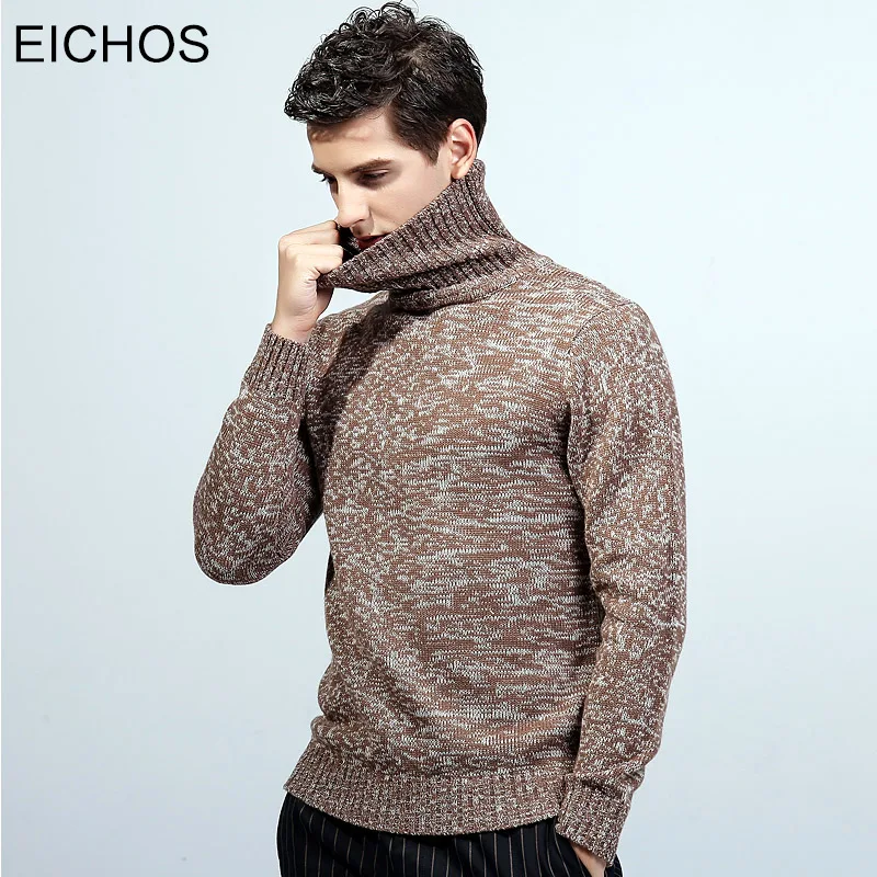 New Korean Mens Turtleneck Thick Warm Men Sweaters 2018 Slim Knitting ...