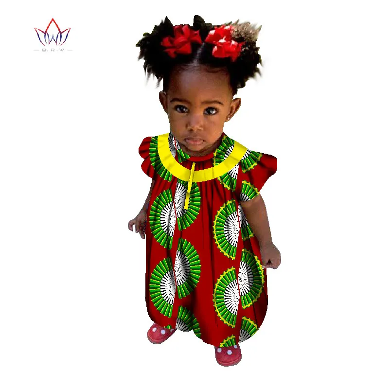 2017 Африканский-одежда для детей Дашики традиционные хлопок соответствия Африка Футболка с принтом детские летние регулярные ткань brw WYT29