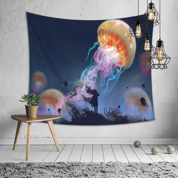

Starry Fantasy Tablecloth Wall Tapestry Bedroom Room Anime Hanging Background Cloth Bedspread Picnic Bedsheet Blanket