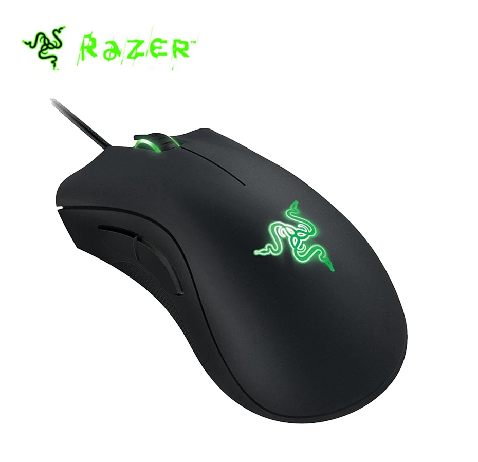 

Razer Deathadder Expert 2013 Wired Gaming Mouse 4G Optical Sensor 6400 DPI Programmable Thumb Hyperesponse Buttons Game Mouse
