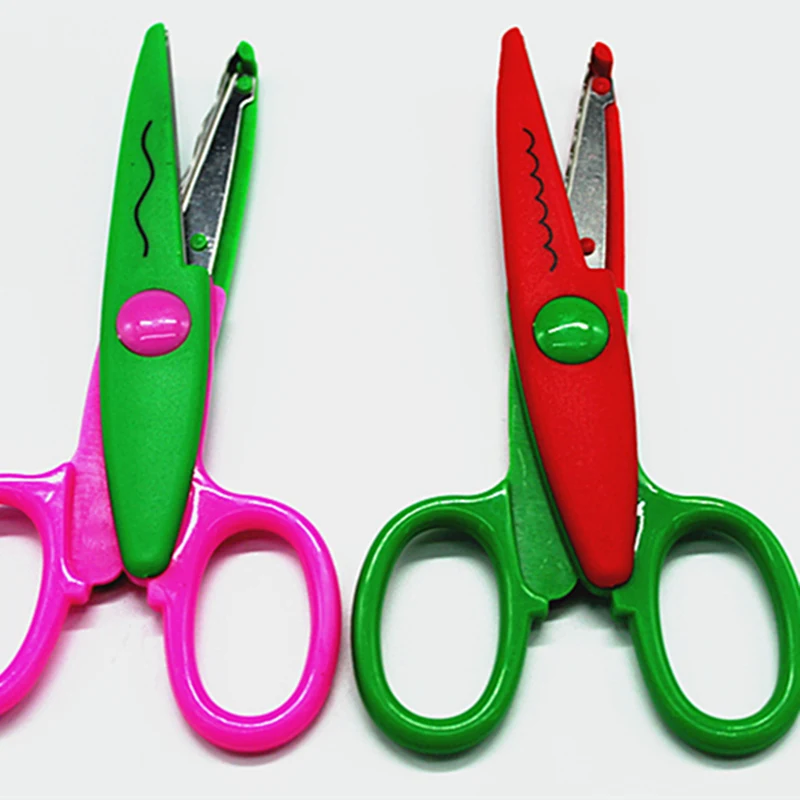 Plastic small scissors, children, primary school students, hand paper