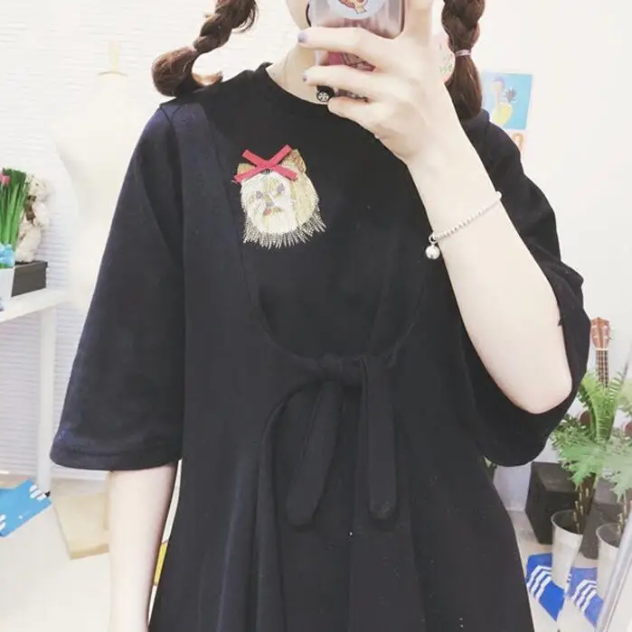 Женская Весна лето 2016 новая Японская девушка мультфильм мягкой сестра была