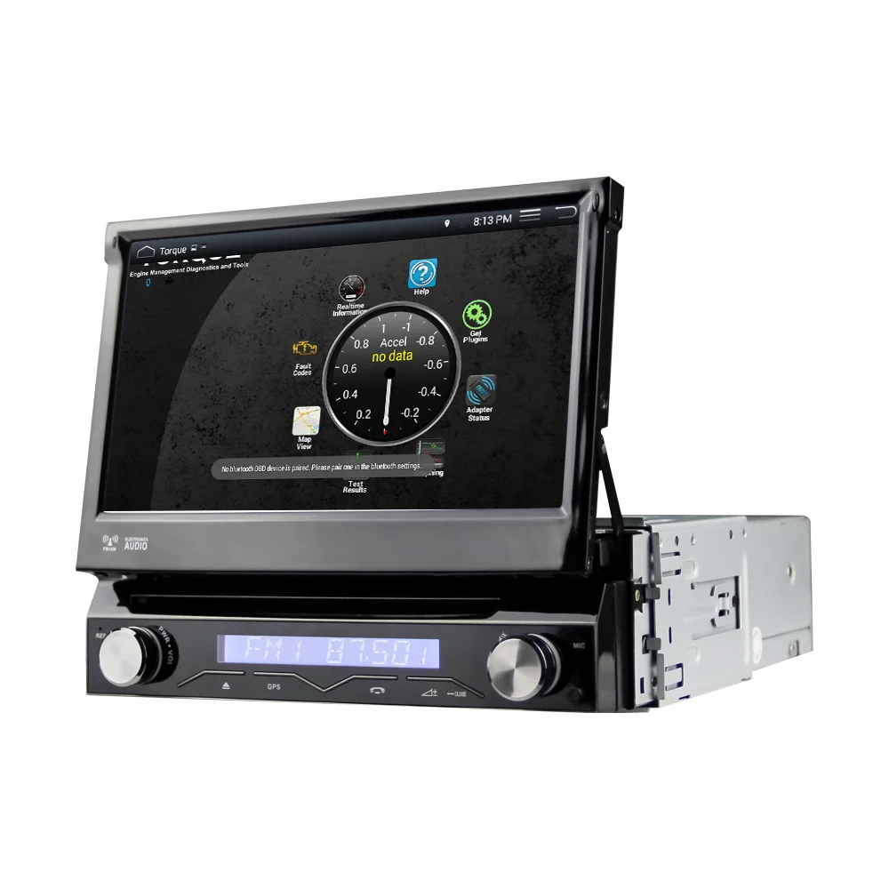 Perfect Eunavi Universal 7" 1 Din 2G RAM Android 6.0 Quad Core Car DVD Radio Stereo GPS Navigation With WIFI Steering wheel control 2