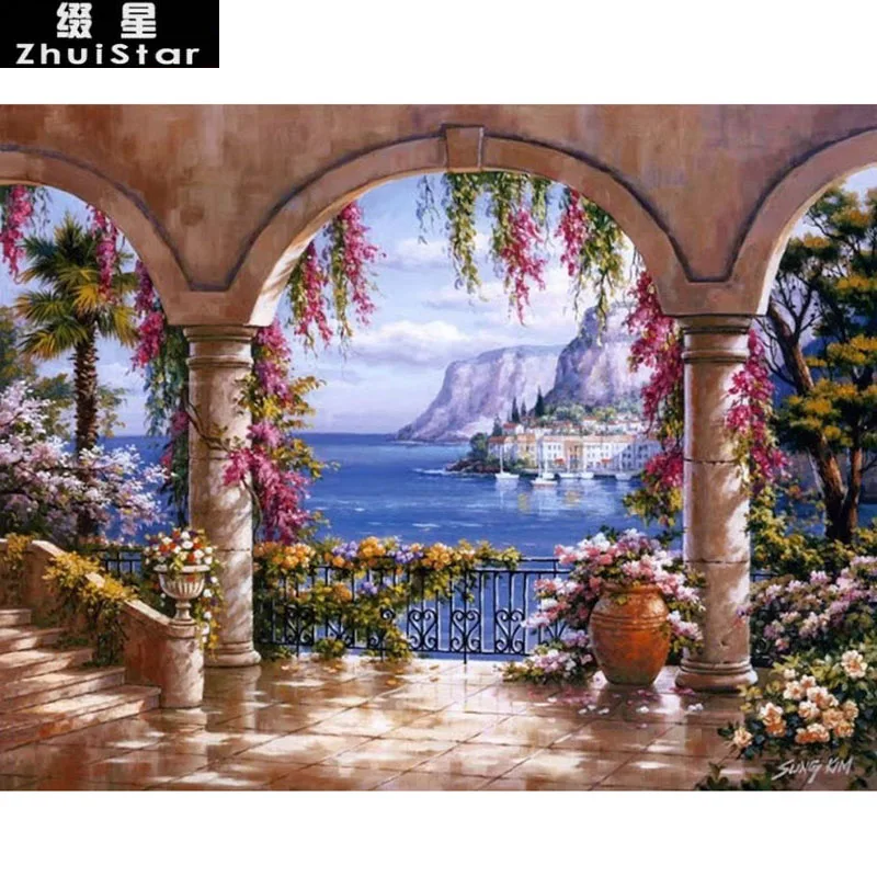 

New 5D DIY Diamond Painting Beautiful Scenic Embroidery Full Square Diamond Cross Stitch Rhinestone Mosaic Painting home decor