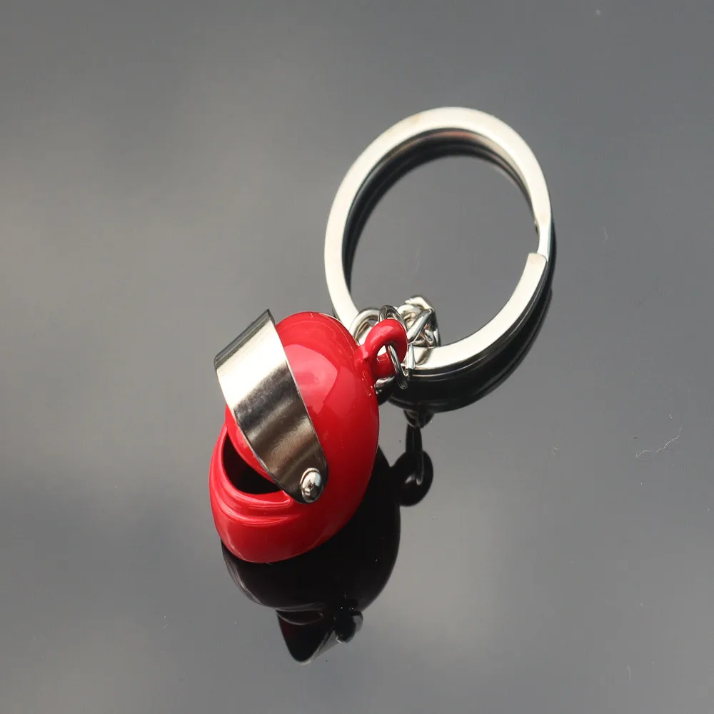 

Stylish Bar 1pc Key Chain Creative Motorcycle Bicycle Helmet Key Chain Ring Keychain Keyring Fob size: 8.5*1.8cm #0313