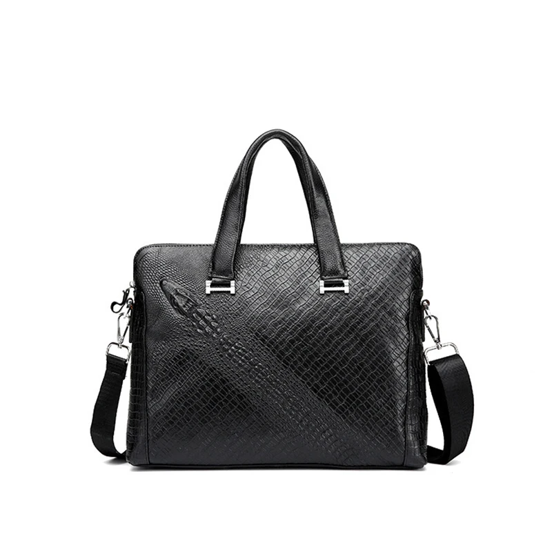 

Men Business Bag For 14inch Laptop Briefcase Bag Handbag High Quality Leather Office Notebook shoulder Bag Totes messenger bag