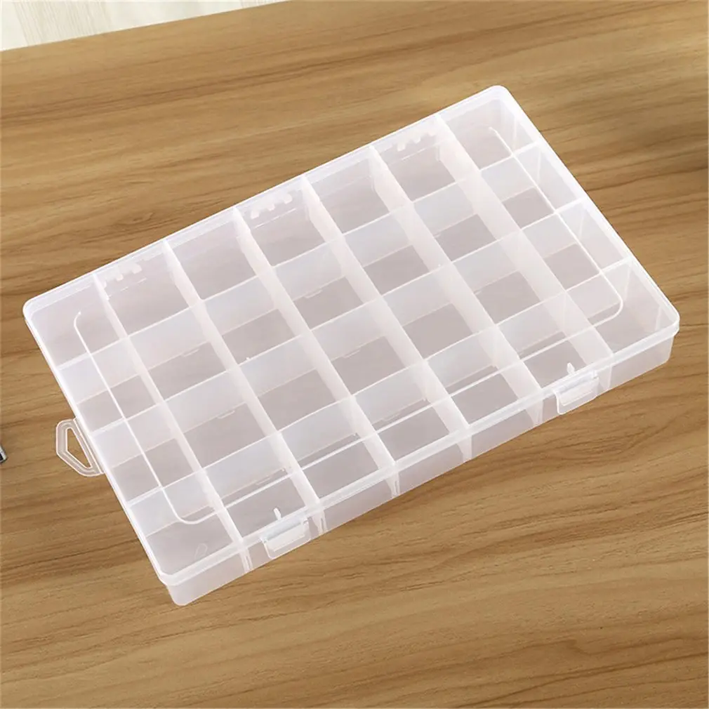 

28 Grids Cosmetic Organizer Store Container Transparent Small Box
