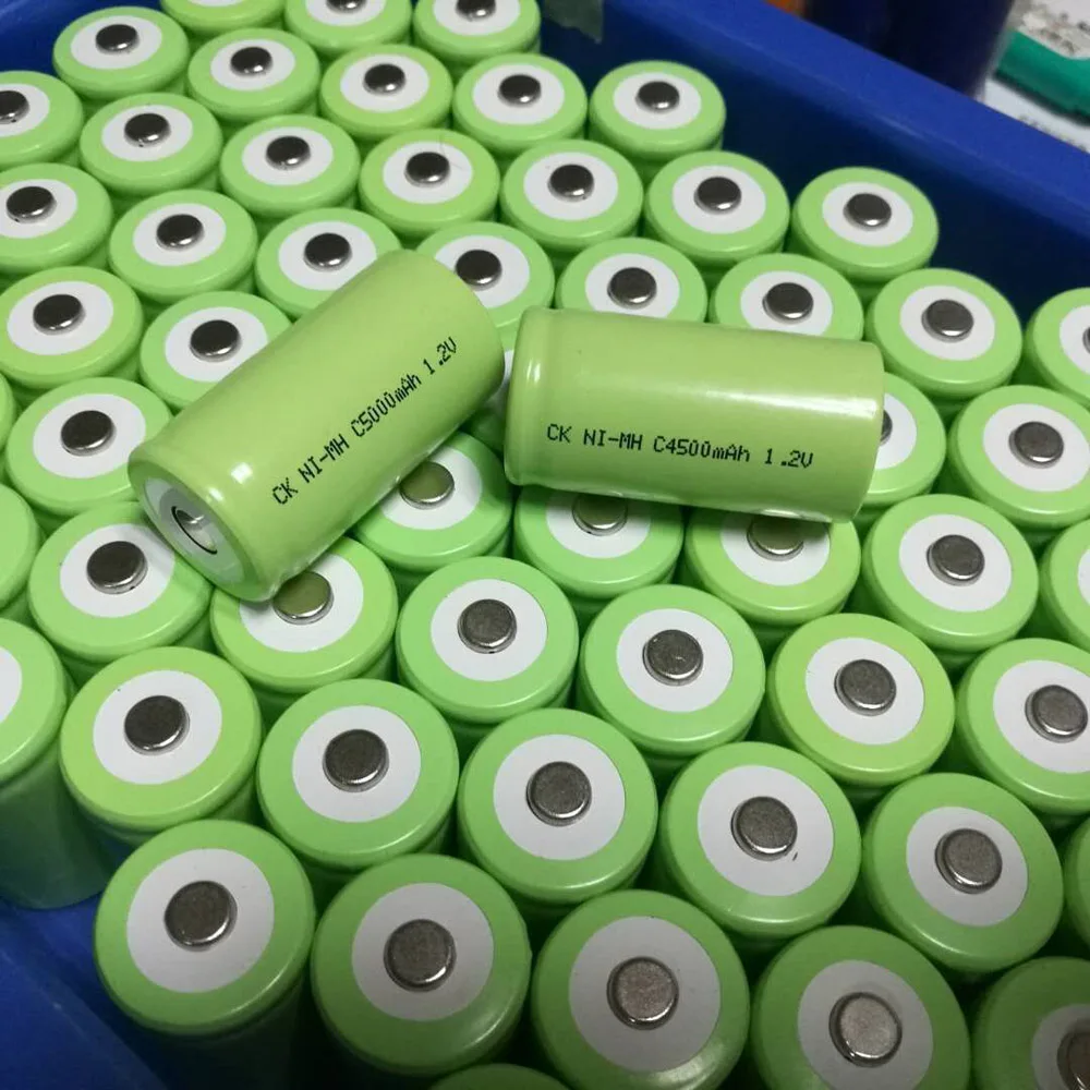 Sorvess 2 шт 5000mAh 1 V C размер Ni MH NiMH аккумуляторная батарея с низким саморазрядом для