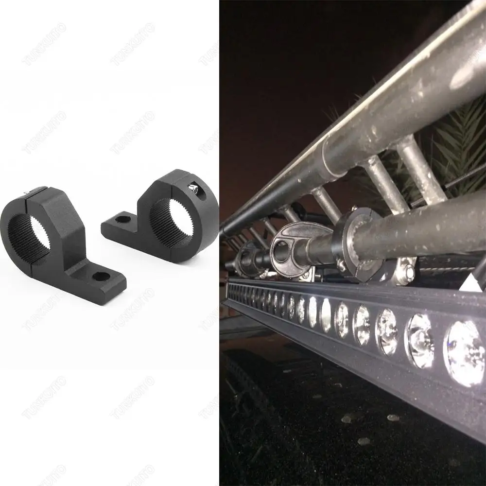 2x Mounting Bracket LED Light Bar Clamp Kits Truck Boat Universal Lamp Bracket